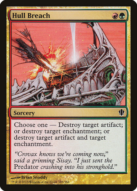 Hull Breach\nCommander: 2013 Edition\nSingle\nMagic The Gathering