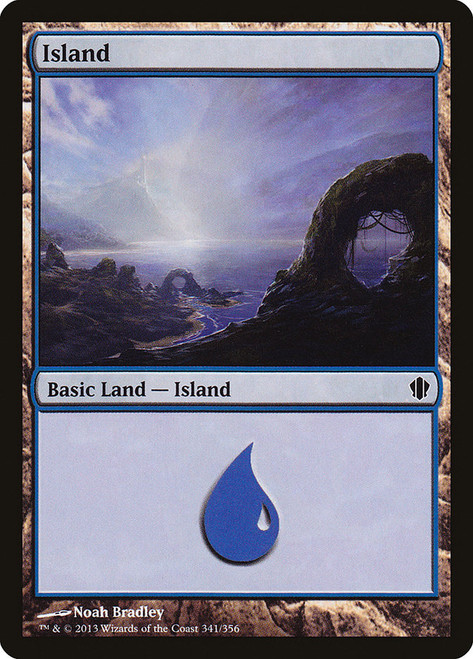 Island (#341)\nCommander: 2013 Edition\nSingle\nMagic The Gathering