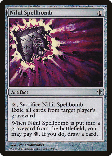 Nihil Spellbomb\nCommander: 2013 Edition\nSingle\nMagic The Gathering