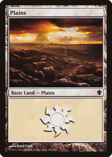 Plains (#339)\nCommander: 2013 Edition\nSingle\nMagic The Gathering