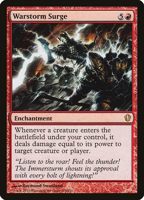 Warstorm Surge\nCommander: 2013 Edition\nSingle\nMagic The Gathering