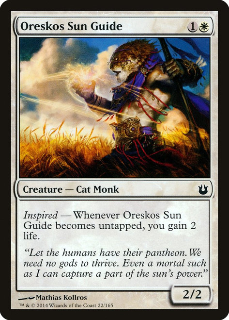 Oreskos Sun Guide\nBorn of the Gods\nSingle\nMagic The Gathering