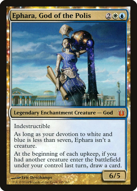 Ephara, God of the Polis\nBorn of the Gods\nSingle\nMagic The Gathering