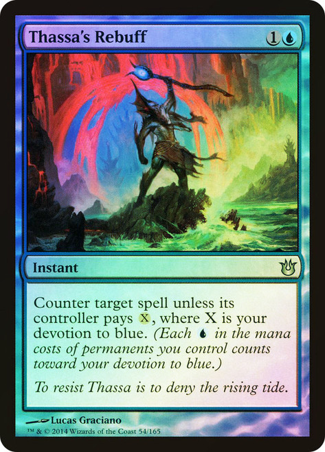 Thassa's Rebuff\nBorn of the Gods\nSingle\nMagic The Gathering