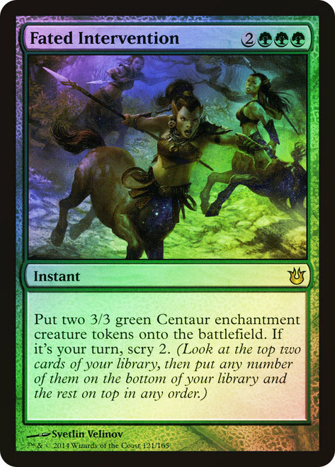 Fated Intervention\nBorn of the Gods\nSingle\nMagic The Gathering