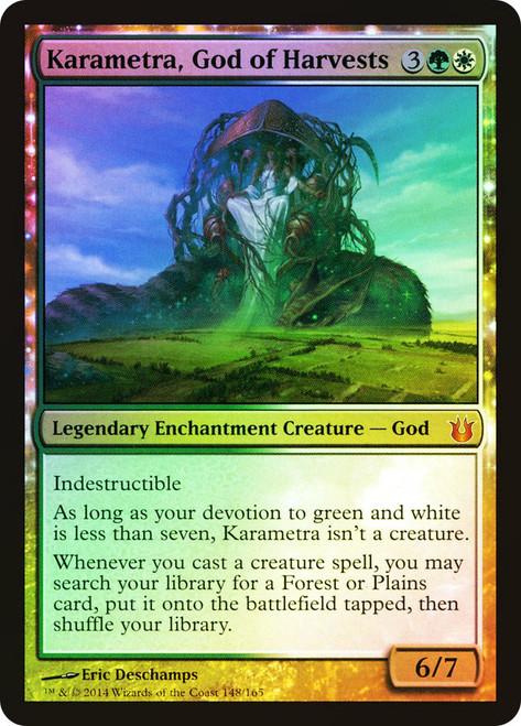 Karametra, God of Harvests\nBorn of the Gods\nSingle\nMagic The Gathering