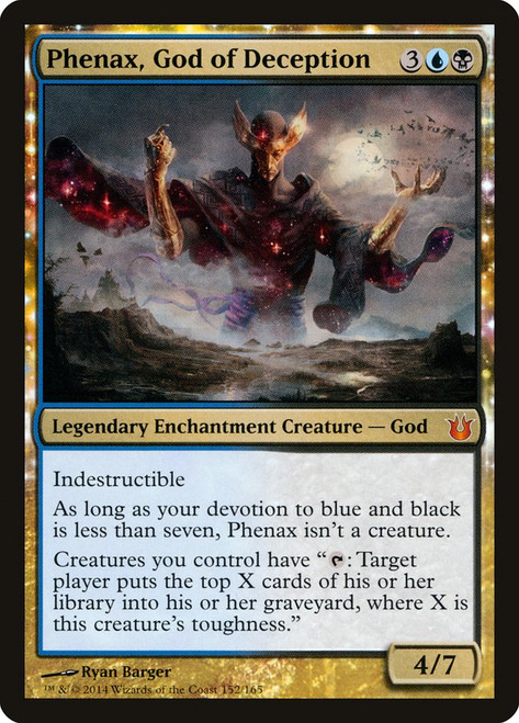 Phenax, God of Deception\nBorn of the Gods\nSingle\nMagic The Gathering