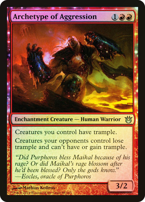 Archetype of Aggression\nBorn of the Gods\nSingle\nMagic The Gathering