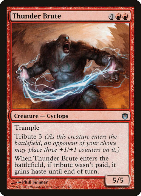 Thunder Brute\nBorn of the Gods\nSingle\nMagic The Gathering
