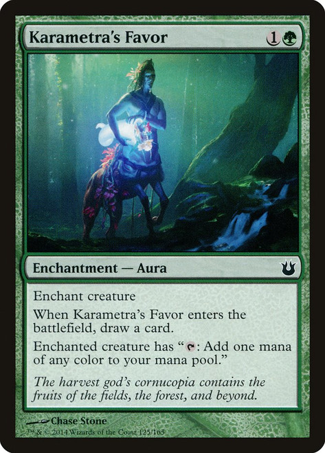 Karametra's Favor\nBorn of the Gods\nSingle\nMagic The Gathering