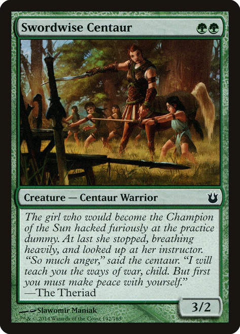 Swordwise Centaur\nBorn of the Gods\nSingle\nMagic The Gathering