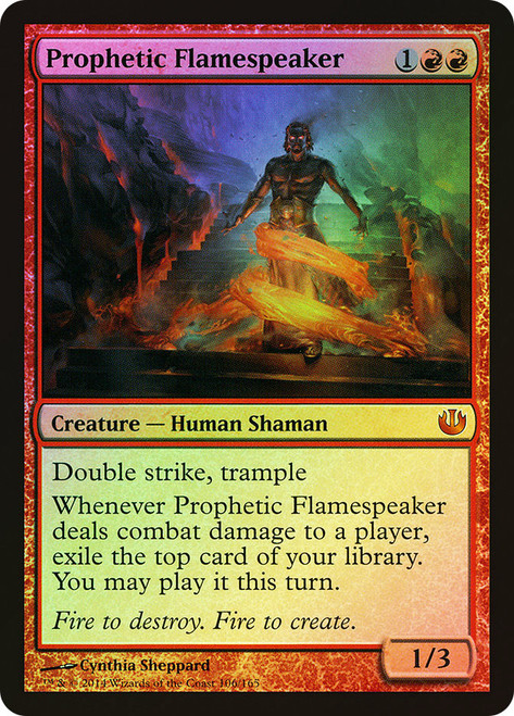Prophetic Flamespeaker\nJourney into Nyx\nSingle\nMagic The Gathering