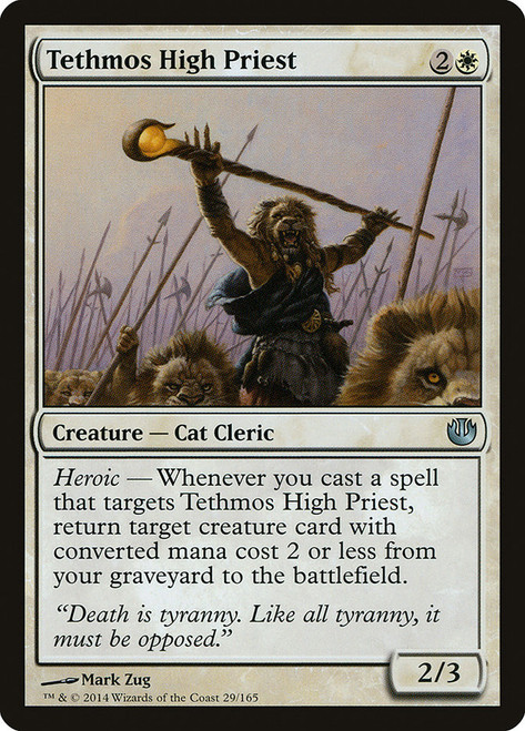Tethmos High Priest\nJourney into Nyx\nSingle\nMagic The Gathering