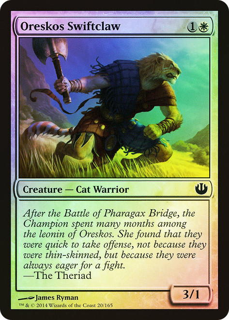 Oreskos Swiftclaw\nJourney into Nyx\nSingle\nMagic The Gathering