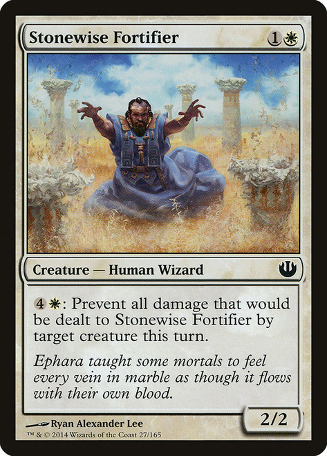 Stonewise Fortifier\nJourney into Nyx\nSingle\nMagic The Gathering