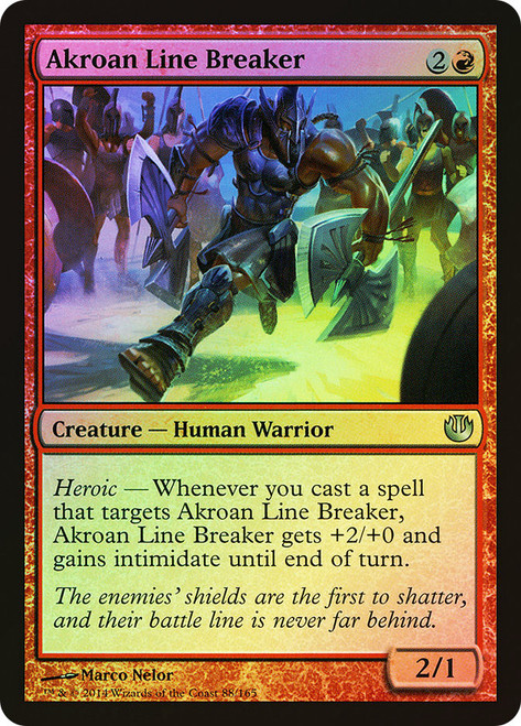 Akroan Line Breaker\nJourney into Nyx\nSingle\nMagic The Gathering