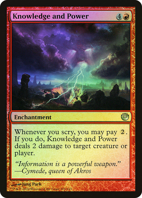 Knowledge and Power\nJourney into Nyx\nSingle\nMagic The Gathering
