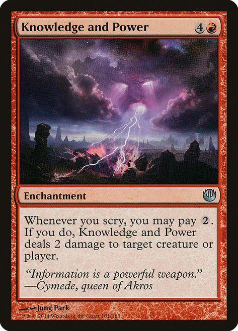 Knowledge and Power\nJourney into Nyx\nSingle\nMagic The Gathering
