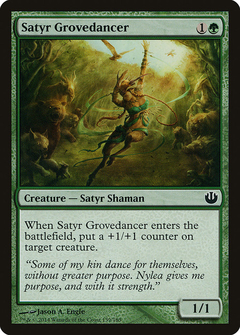Satyr Grovedancer\nJourney into Nyx\nSingle\nMagic The Gathering
