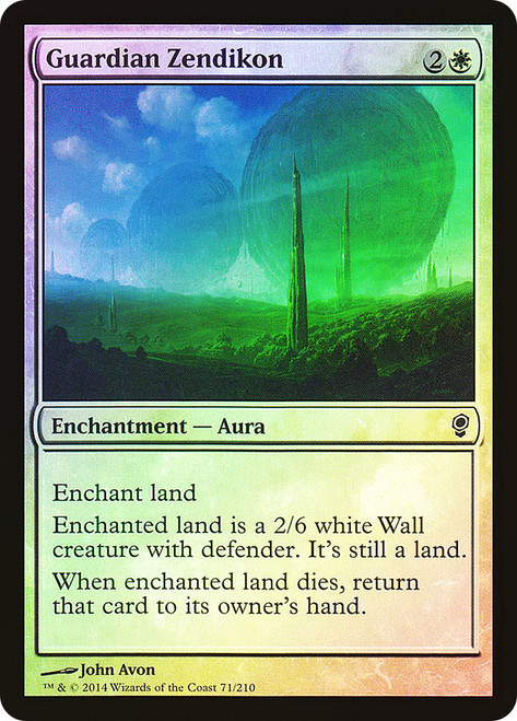 Guardian Zendikon\nConspiracy: 2014 Edition\nSingle\nMagic The Gathering