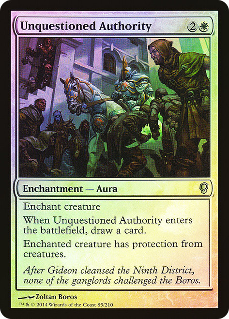 Unquestioned Authority\nConspiracy: 2014 Edition\nSingle\nMagic The Gathering