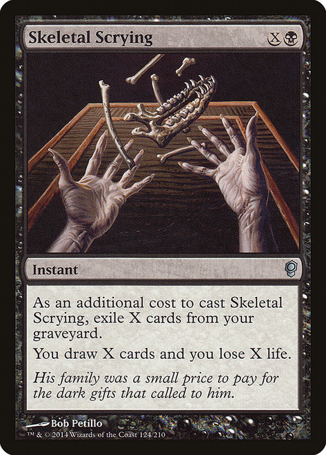 Skeletal Scrying\nConspiracy: 2014 Edition\nSingle\nMagic The Gathering