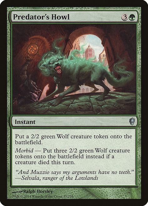 Predator's Howl\nConspiracy: 2014 Edition\nSingle\nMagic The Gathering