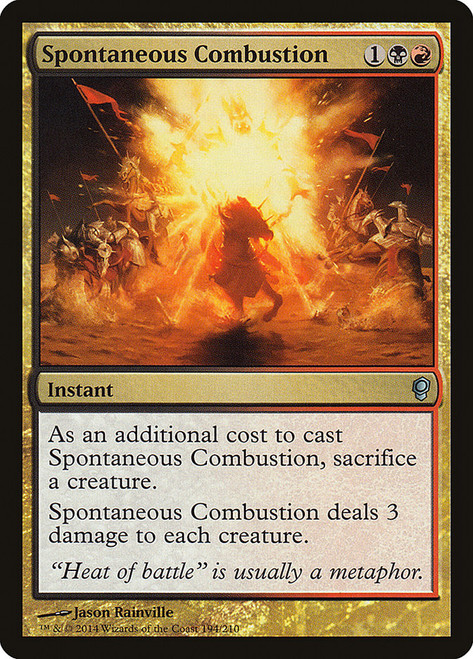 イルミナティカード　Spontaneous Combustion（自然発火） Spontaneous Combustion | Conspiracy | Star City Games