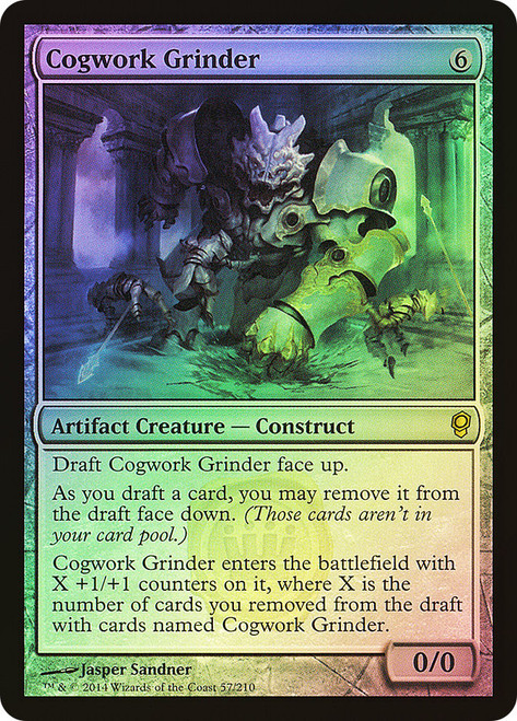 Cogwork Grinder\nConspiracy: 2014 Edition\nSingle\nMagic The Gathering
