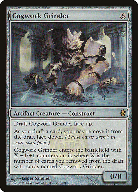 Cogwork Grinder\nConspiracy: 2014 Edition\nSingle\nMagic The Gathering