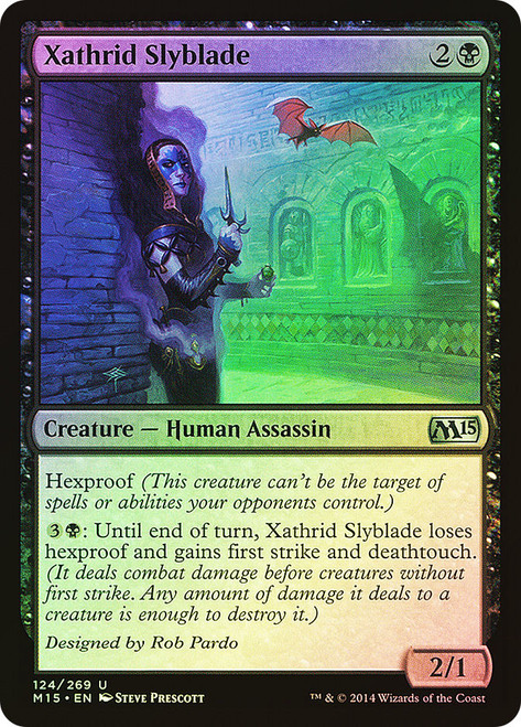 Xathrid Slyblade\nMagic 2015 Core Set\nSingle\nMagic The Gathering