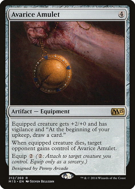 Avarice Amulet\nMagic 2015 Core Set\nSingle\nMagic The Gathering