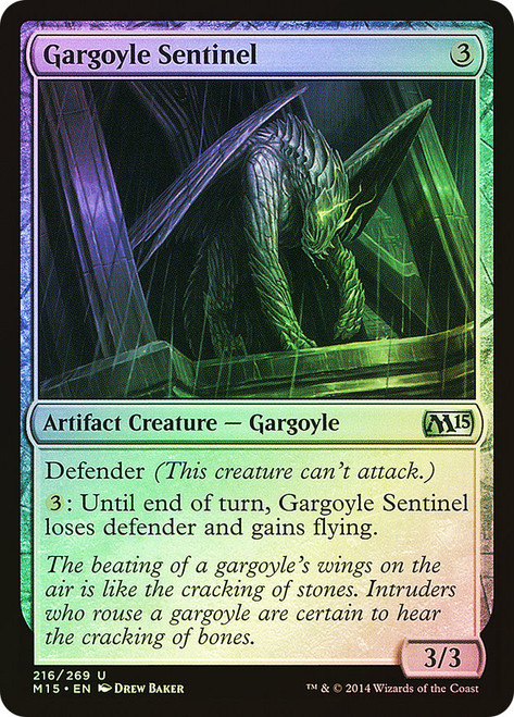 Gargoyle Sentinel\nMagic 2015 Core Set\nSingle\nMagic The Gathering