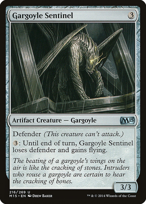 Gargoyle Sentinel\nMagic 2015 Core Set\nSingle\nMagic The Gathering