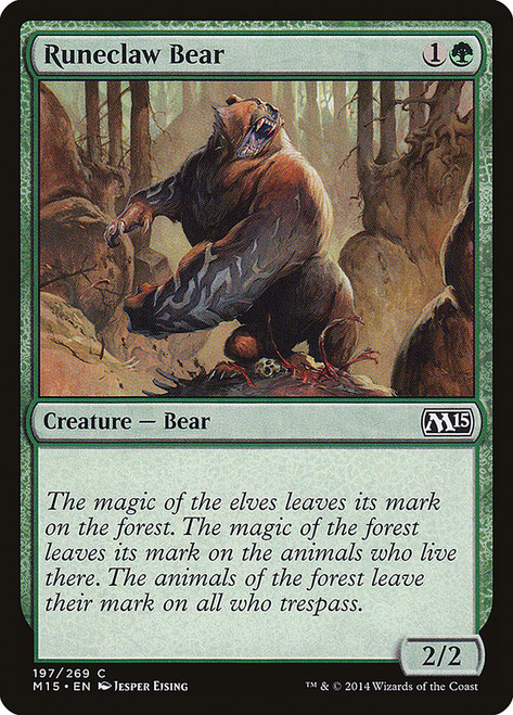 Runeclaw Bear\nMagic 2015 Core Set\nSingle\nMagic The Gathering