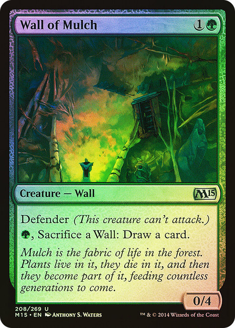 Wall of Mulch\nMagic 2015 Core Set\nSingle\nMagic The Gathering