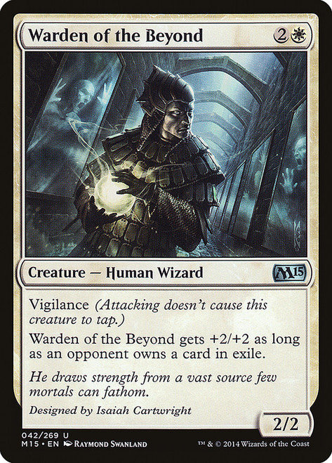 Warden of the Beyond\nMagic 2015 Core Set\nSingle\nMagic The Gathering