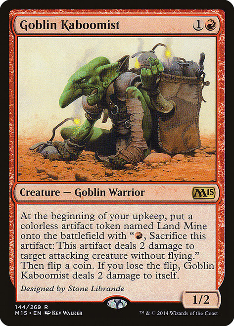 Goblin Kaboomist\nMagic 2015 Core Set\nSingle\nMagic The Gathering