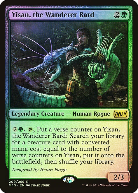 Yisan, the Wanderer Bard\nMagic 2015 Core Set\nSingle\nMagic The Gathering