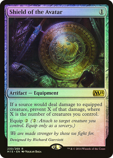Shield of the Avatar\nMagic 2015 Core Set\nSingle\nMagic The Gathering