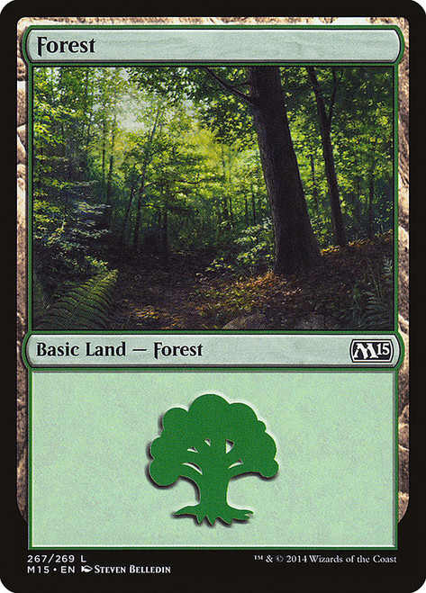 Forest (#267)\nMagic 2015 Core Set\nSingle\nMagic The Gathering