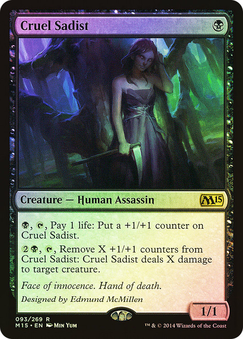 Cruel Sadist\nMagic 2015 Core Set\nSingle\nMagic The Gathering