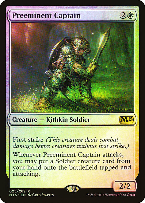 Preeminent Captain\nMagic 2015 Core Set\nSingle\nMagic The Gathering