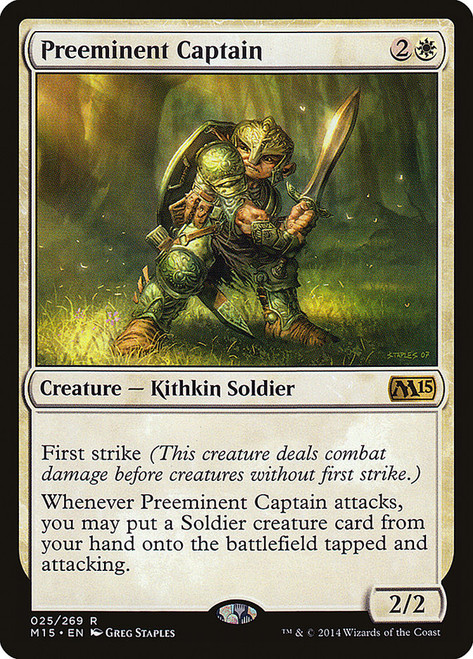 Preeminent Captain\nMagic 2015 Core Set\nSingle\nMagic The Gathering