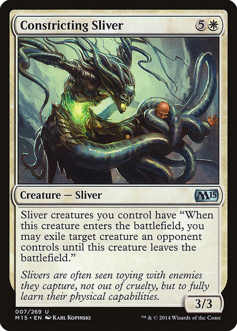 Constricting Sliver\nMagic 2015 Core Set\nSingle\nMagic The Gathering