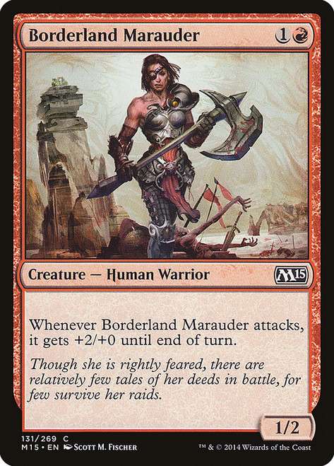 Borderland Marauder\nMagic 2015 Core Set\nSingle\nMagic The Gathering