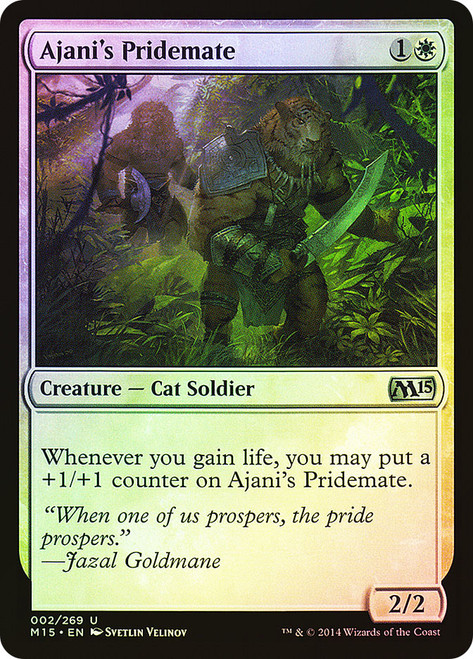 Ajani's Pridemate\nMagic 2015 Core Set\nSingle\nMagic The Gathering