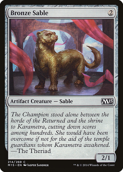 Bronze Sable\nMagic 2015 Core Set\nSingle\nMagic The Gathering