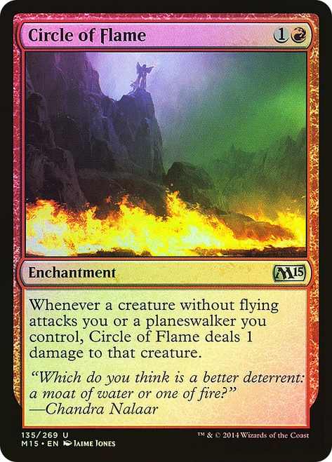 Circle of Flame\nMagic 2015 Core Set\nSingle\nMagic The Gathering