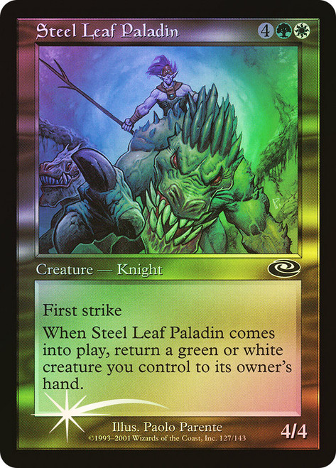 Steel Leaf Paladin\nPlaneshift\nSingle\nMagic The Gathering